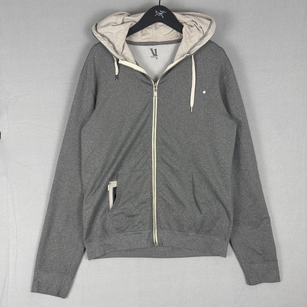 Vuori Movement Hoodie Full Zip Sweatshirt Mens Medium Performance Activewear